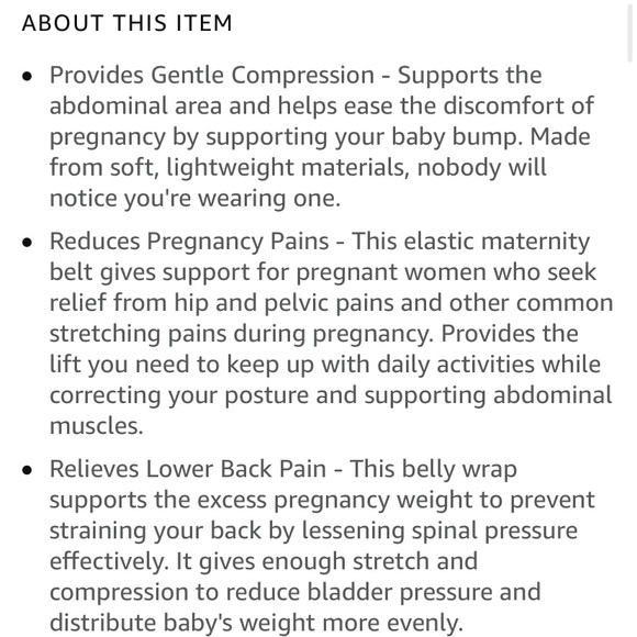 NIB Azmed Maternity Belt Pregnancy Back Support - Picture 16 of 16